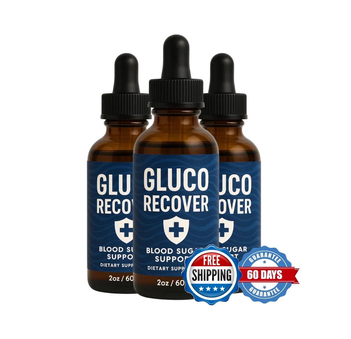 GlucoRecover bottle front view